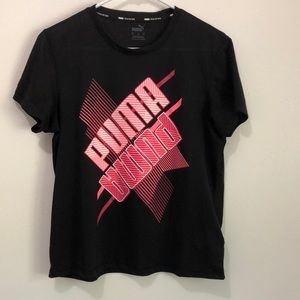 Puma training top black and pink size XL